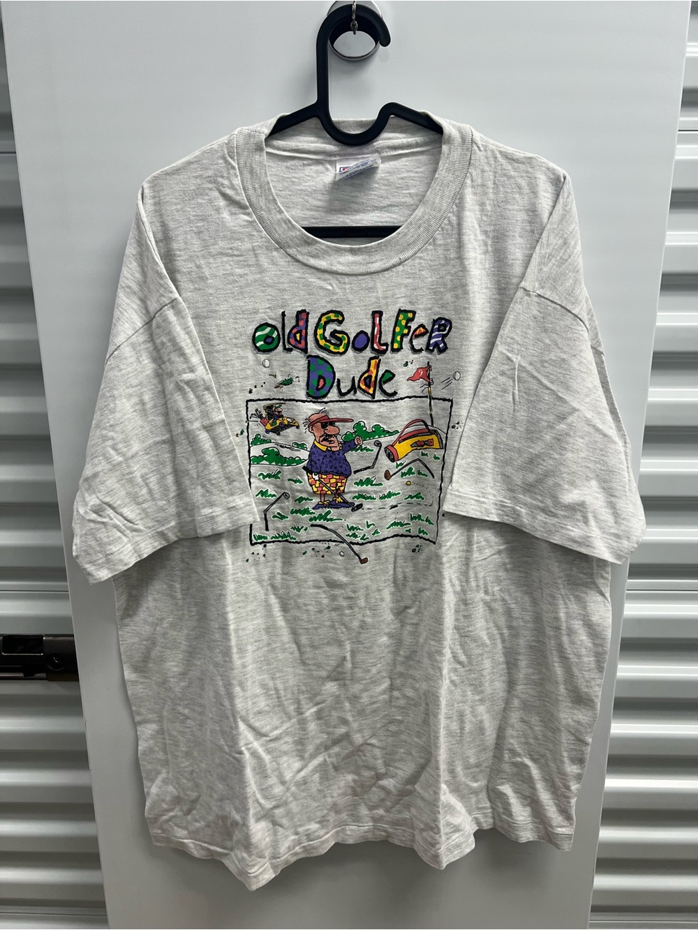 Hanes Beefy Tag "Old Golfer Dude" Graphic Tee
